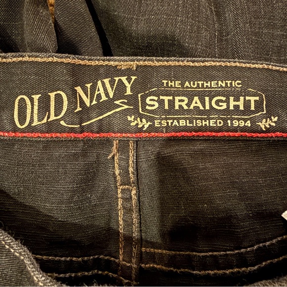 Old Navy Men's Dark Wash Mid Rise‎ Straight Leg Jeans Sz 31 x 32 - Picture 6 of 12